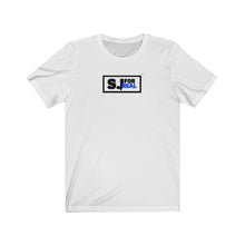 Load image into Gallery viewer, SJ For Real Black/Dark Blue Logo T-Shirt