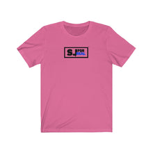 Load image into Gallery viewer, SJ For Real Black/Dark Blue Logo T-Shirt
