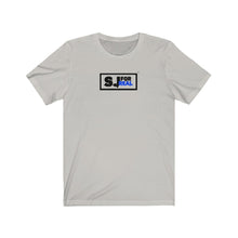 Load image into Gallery viewer, SJ For Real Black/Dark Blue Logo T-Shirt